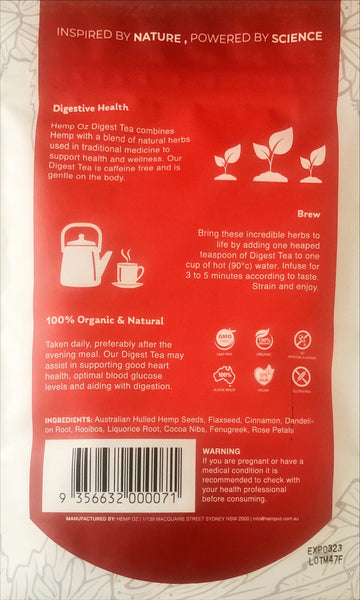 Hemp Soothing Tea - Digest (Gut Health)